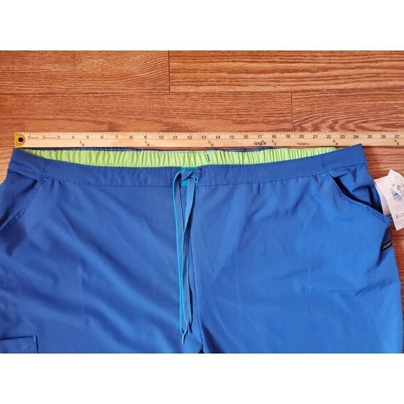 Jockey Scrub Pants Women's Size 4X Royal Blue Drawstring Straight‎ Leg Nurse NWT - Picture 4 of 11